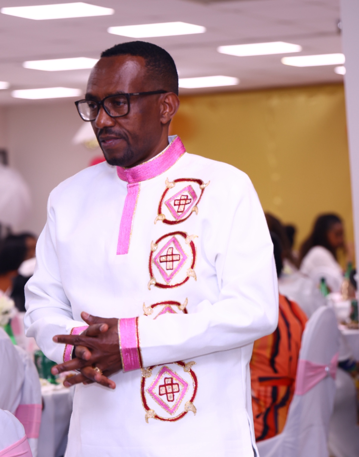 Portrait of a church leader in ceremonial clothing